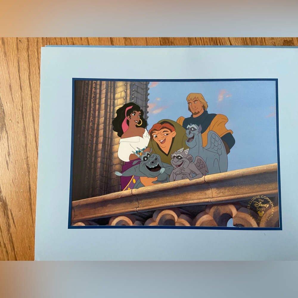 Disney's 1997 the Hunchback of Notre Dame Exclusive Commemorative Lithograph